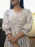 MULMUL PRASHI JAAL BLOCK PRINTED COMFY DRESS MULMUL PRASHI JAAL BLOCK PRINTED COMFY DRESS